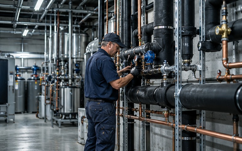 Commercial plumbing system