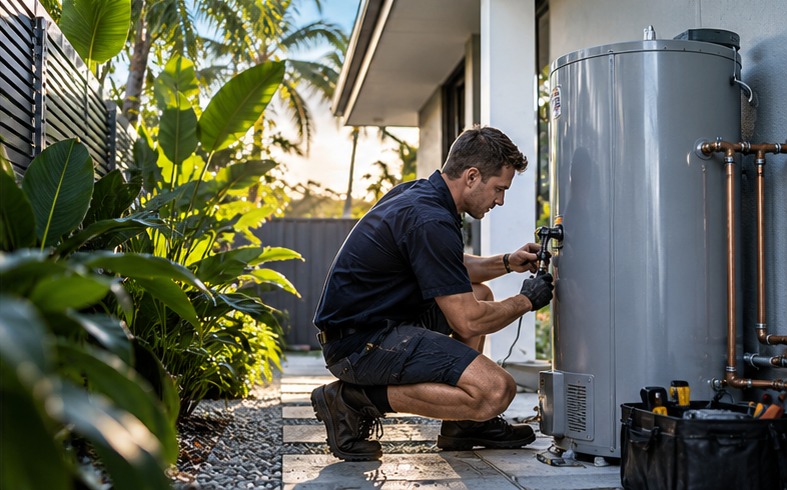 Hot water system installation