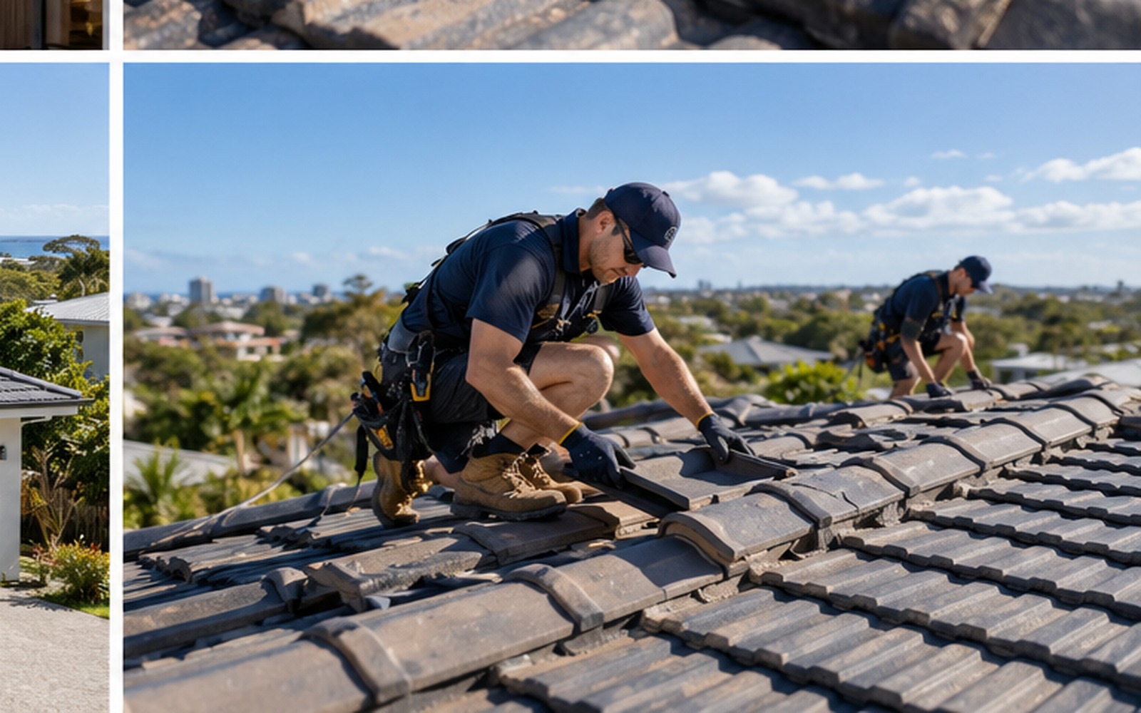 Roofing team