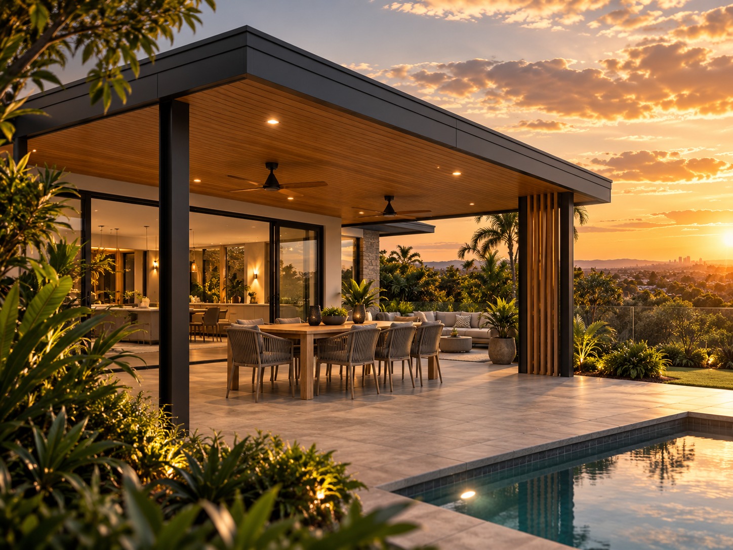 Premium patio and outdoor living area