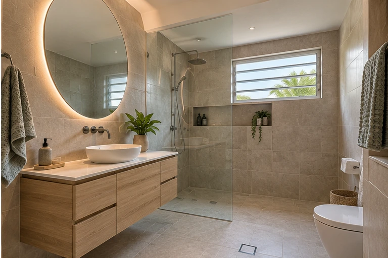 Modern bathroom renovation